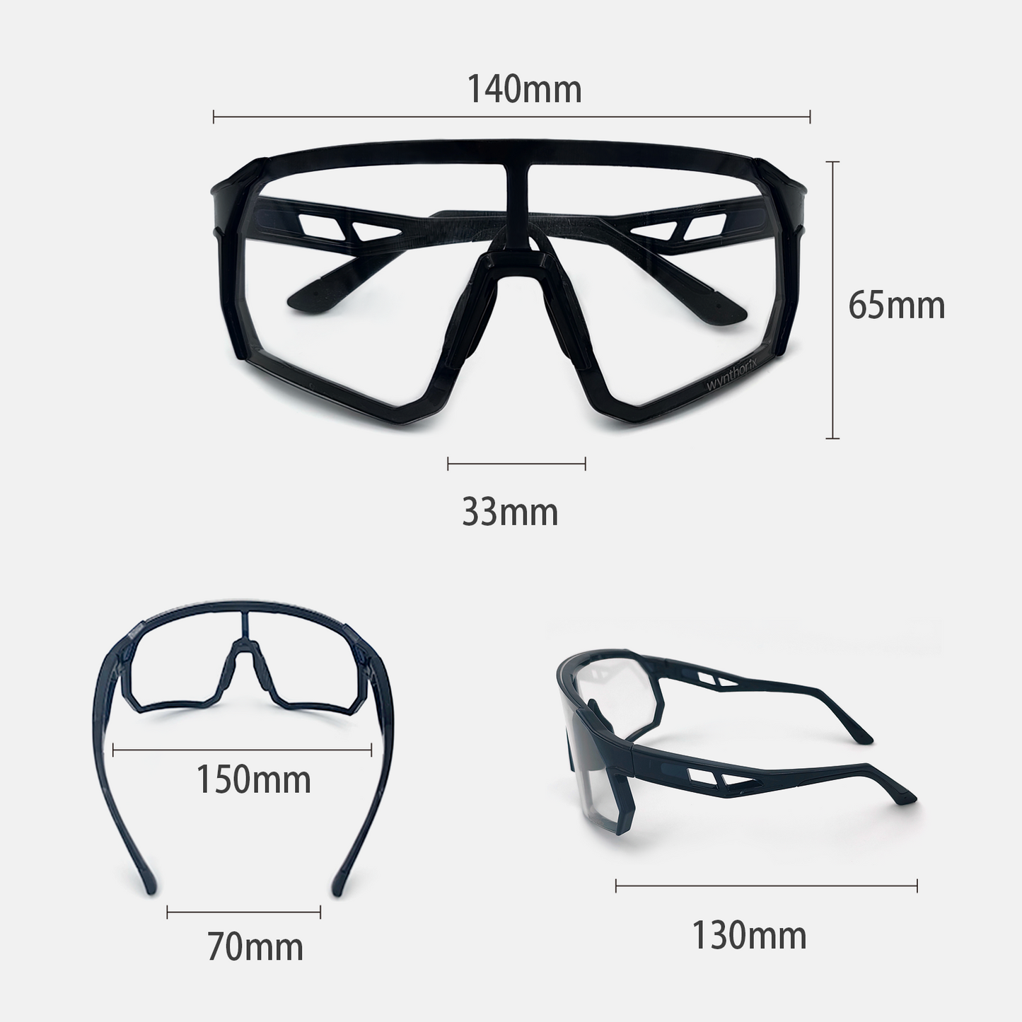 Wynthorix veilglam squash goggles are perfect for indoor and outdoor, the lenses transition from clear to dark depending on the lighting conditions.