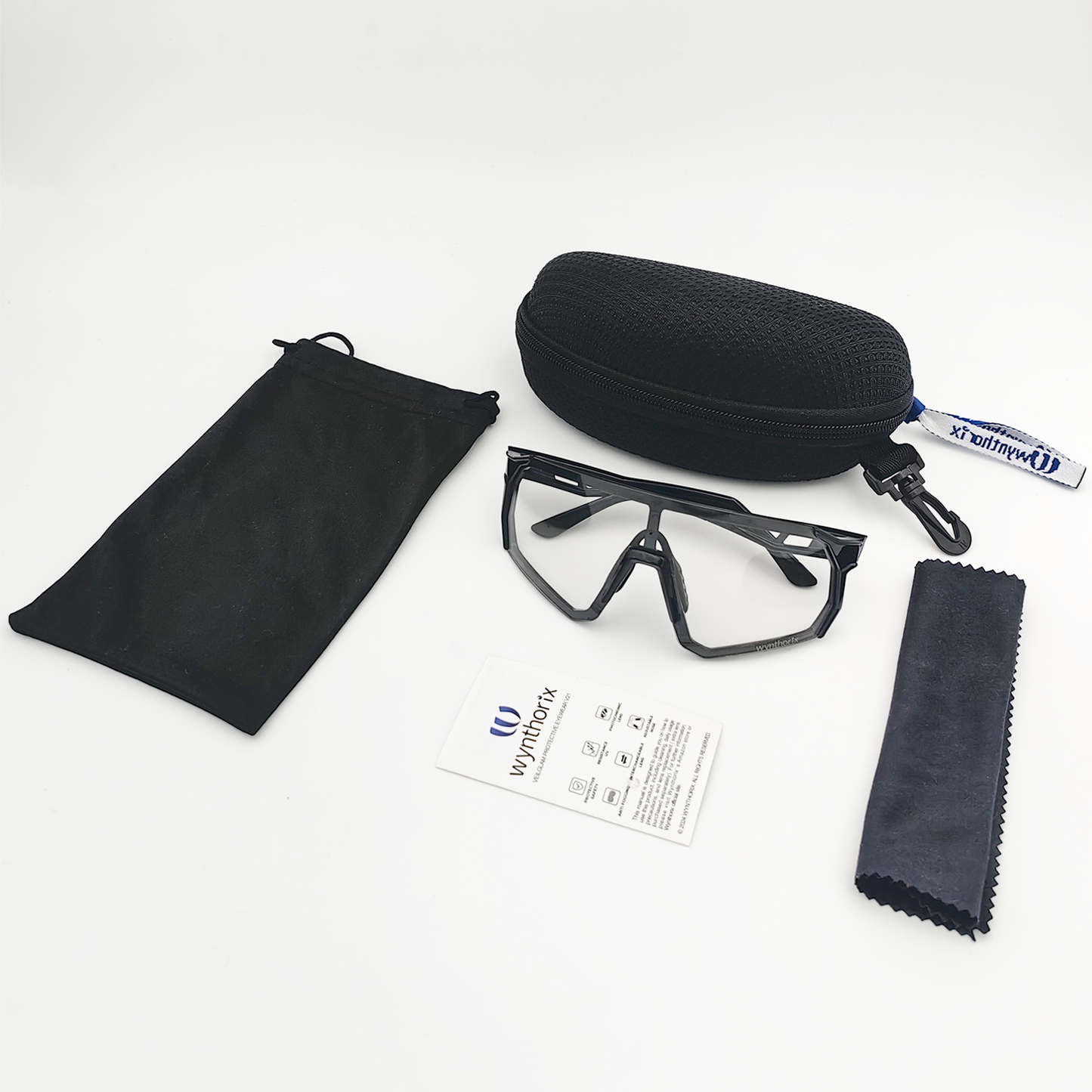Wynthorix tennis eyewear features adjustable silicone nose pads, allowing for a custom fit for both Asian and Western nose bridges, making them suitable for all face shapes.