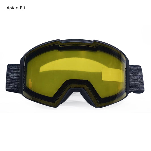 ClearPush magnetic ski goggles with yellow lens