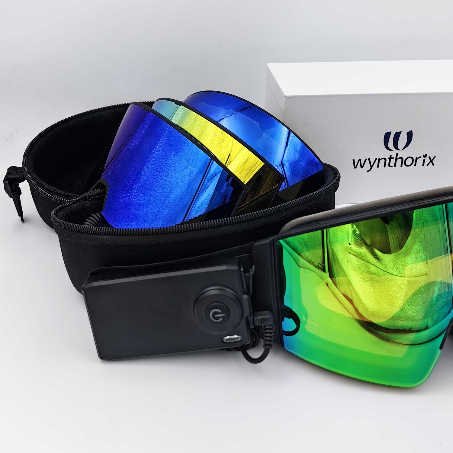 Choose from 5 VLT settings based on weather and sunlight intensity. Various heated goggles lens colors available to match different VLT needs.