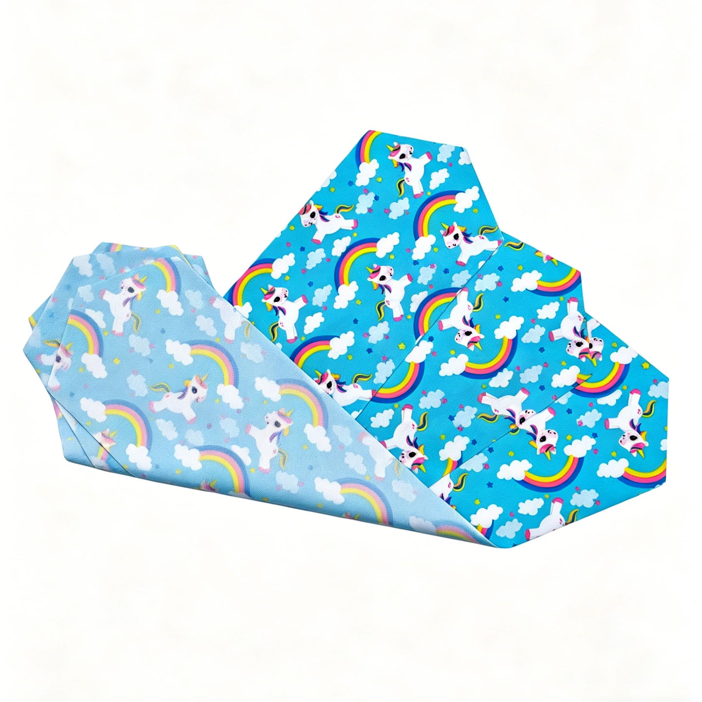 Unicorn and rainbow soft fabric strap for kids swim goggles