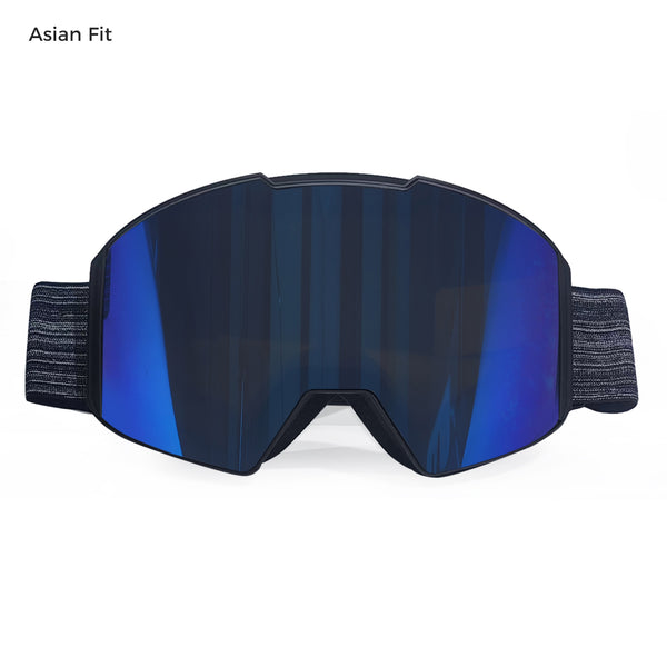 ClearPush magnetic ski goggles with grey Revo blue lens
