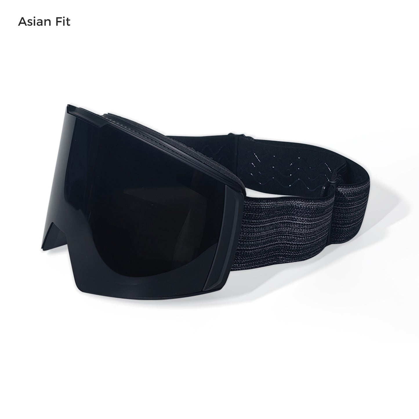 ClearPush magnetic ski goggles with grey silver lens