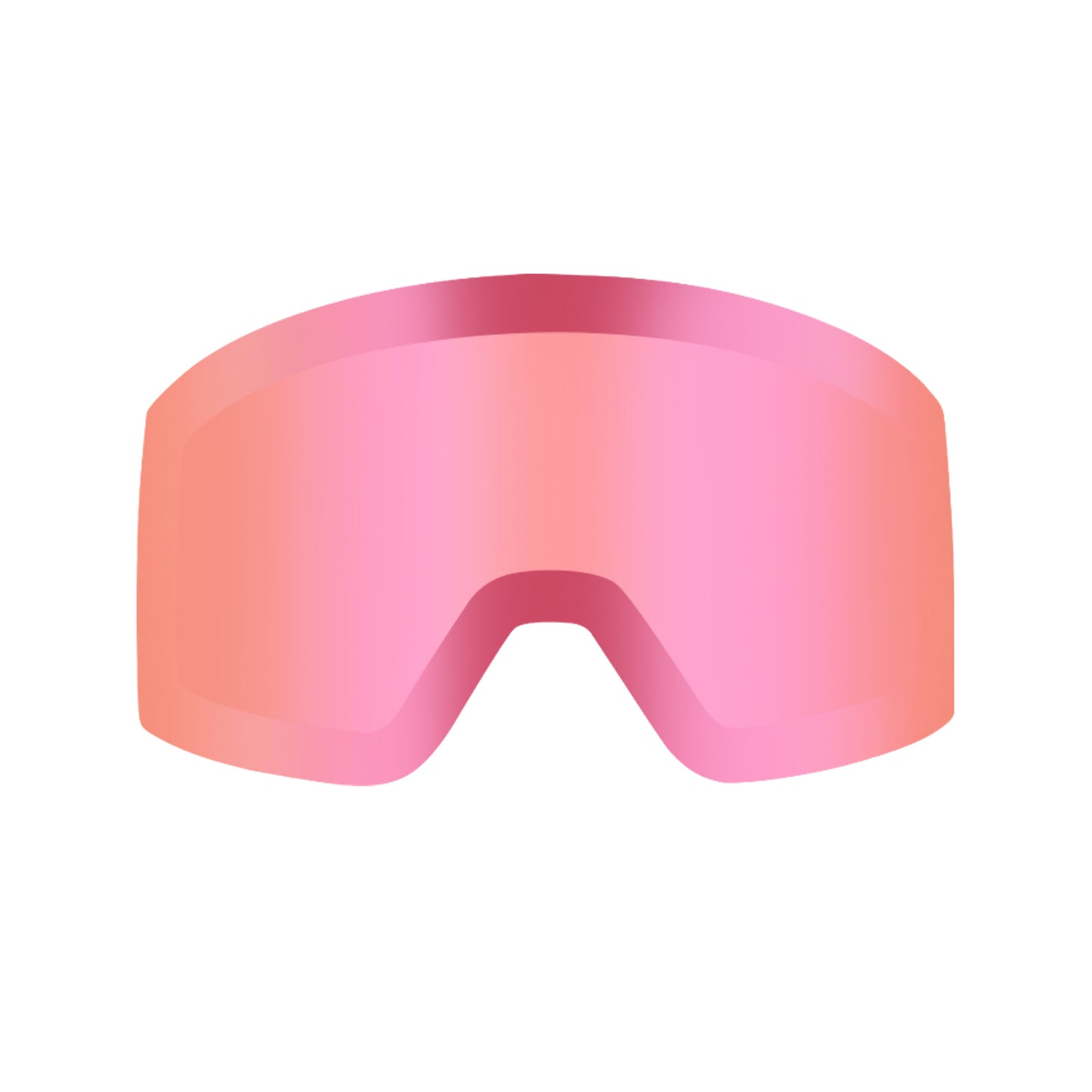 QuickSwap grey revo pink mirrored replacement lens for ski goggles