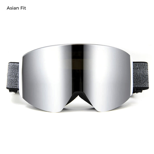 QuickSwap Magnetic Ski Goggles – Grey Lens with Silver