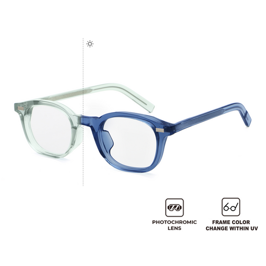 Blue Light Blocking Glasses for Women go beyond frame style and lens shape—featuring innovative Sunmorph technology, the frame fully shifts to a new color in sunlight.