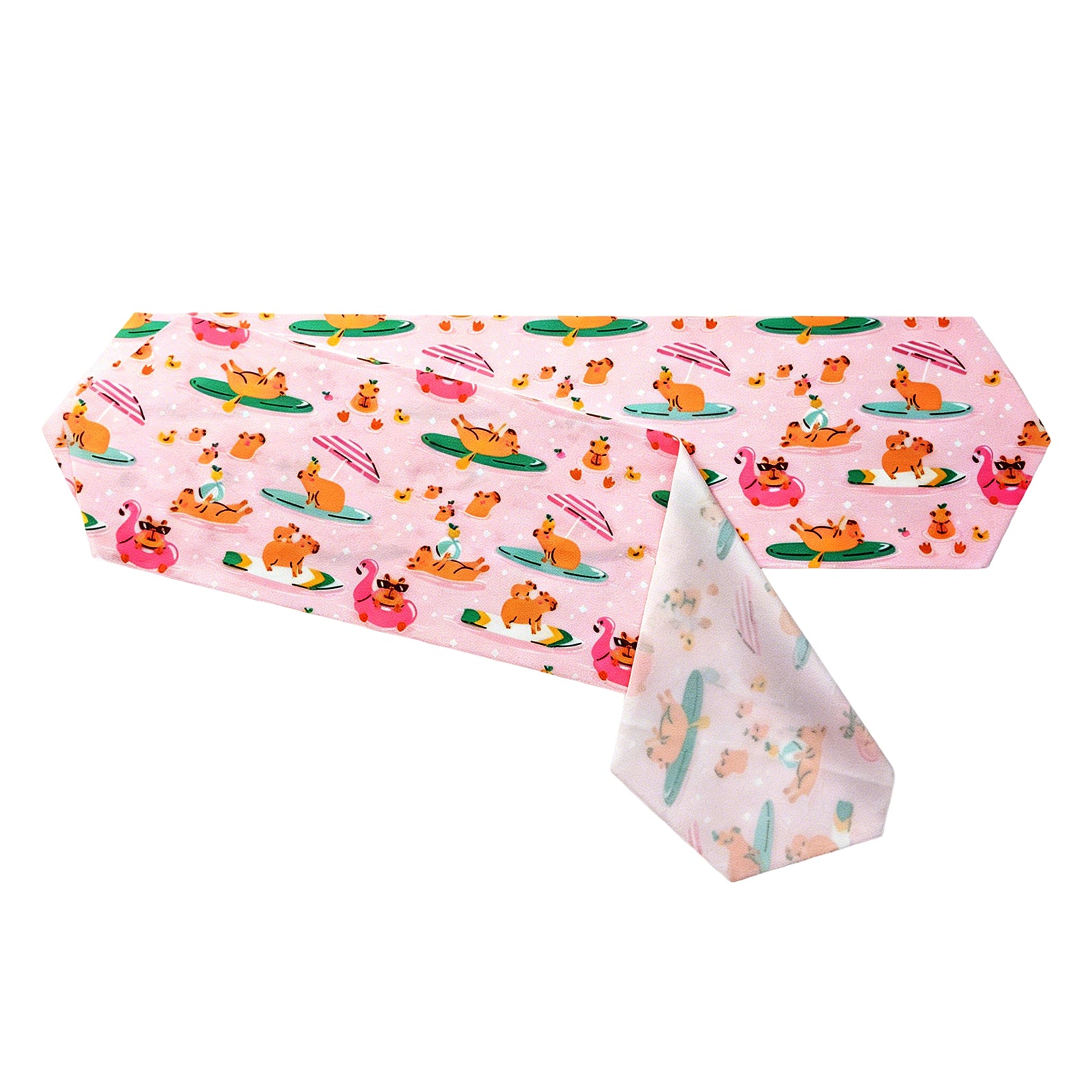 Flamingo Fun no-hair-pulling fabric straps for EasyStrap kids swim goggles