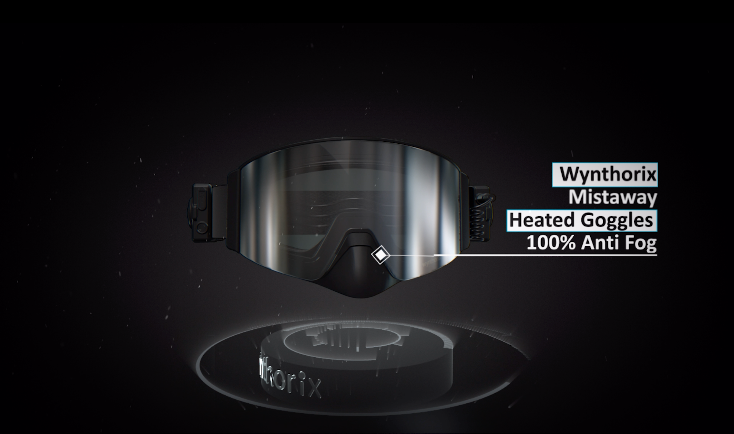 Load video: Show how to use and wear Wynthorix MistAway Heated Goggles in a video, covering key features and simple power switch operation.