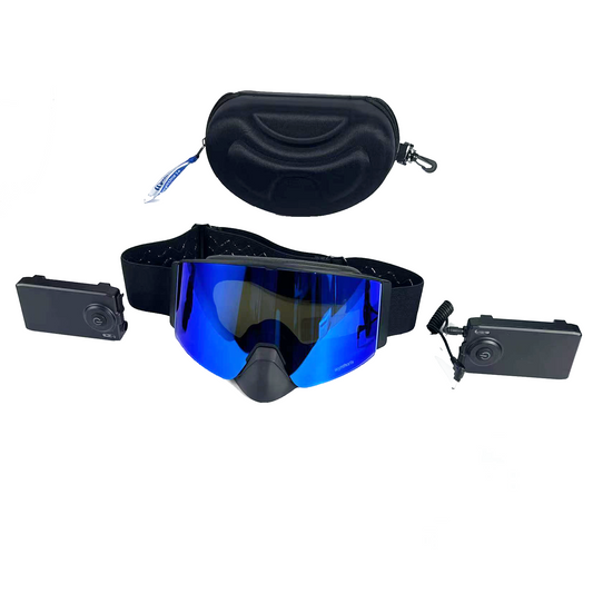 Heated goggles for snowmobiling now feature improved battery size and weight, plus a new capacity light to easily check power levels.