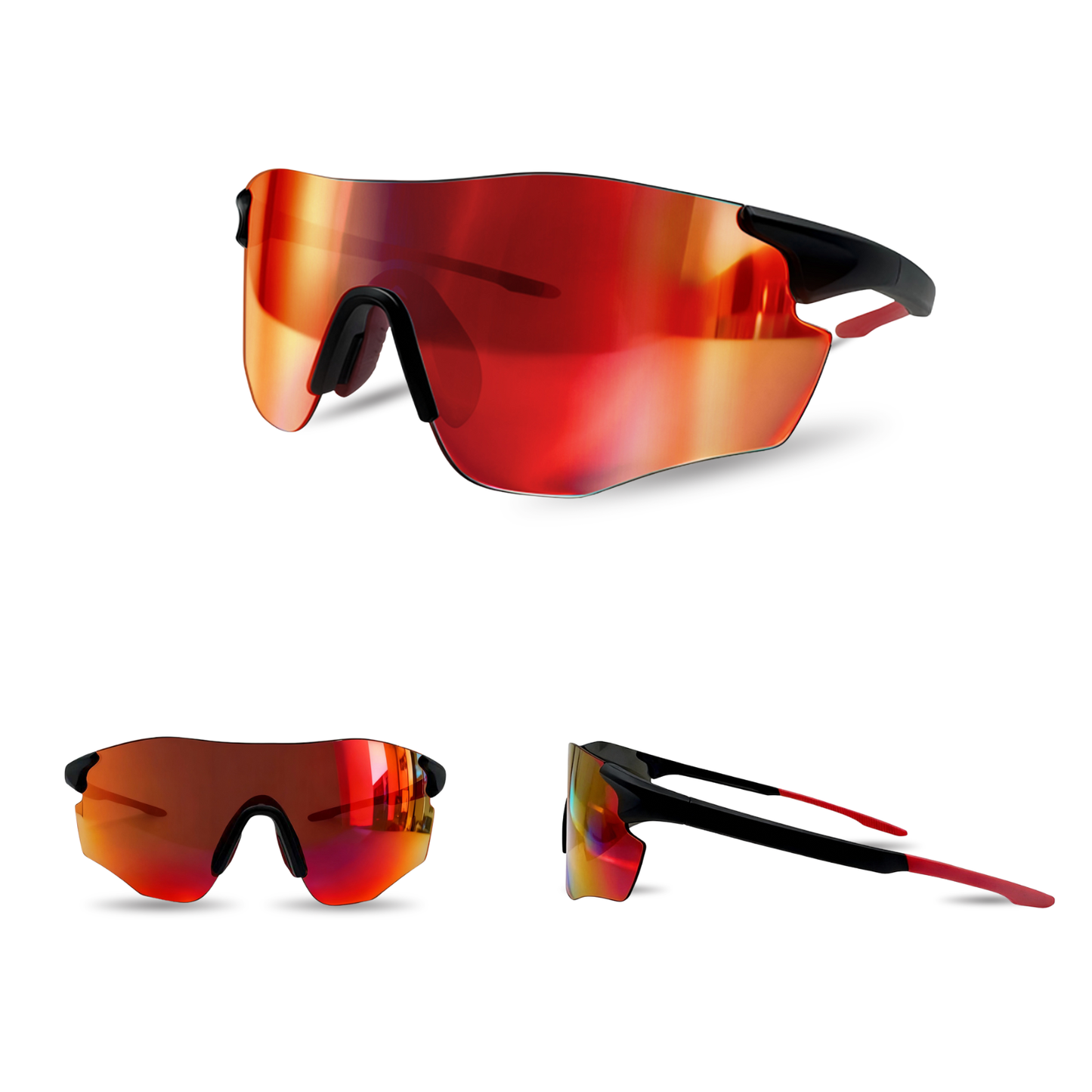 Yeetuor Performance Sports Sunglasses – TR90 Frame, REVO Mirror Lens, Hydrophobic Coating & Aerodynamic Design