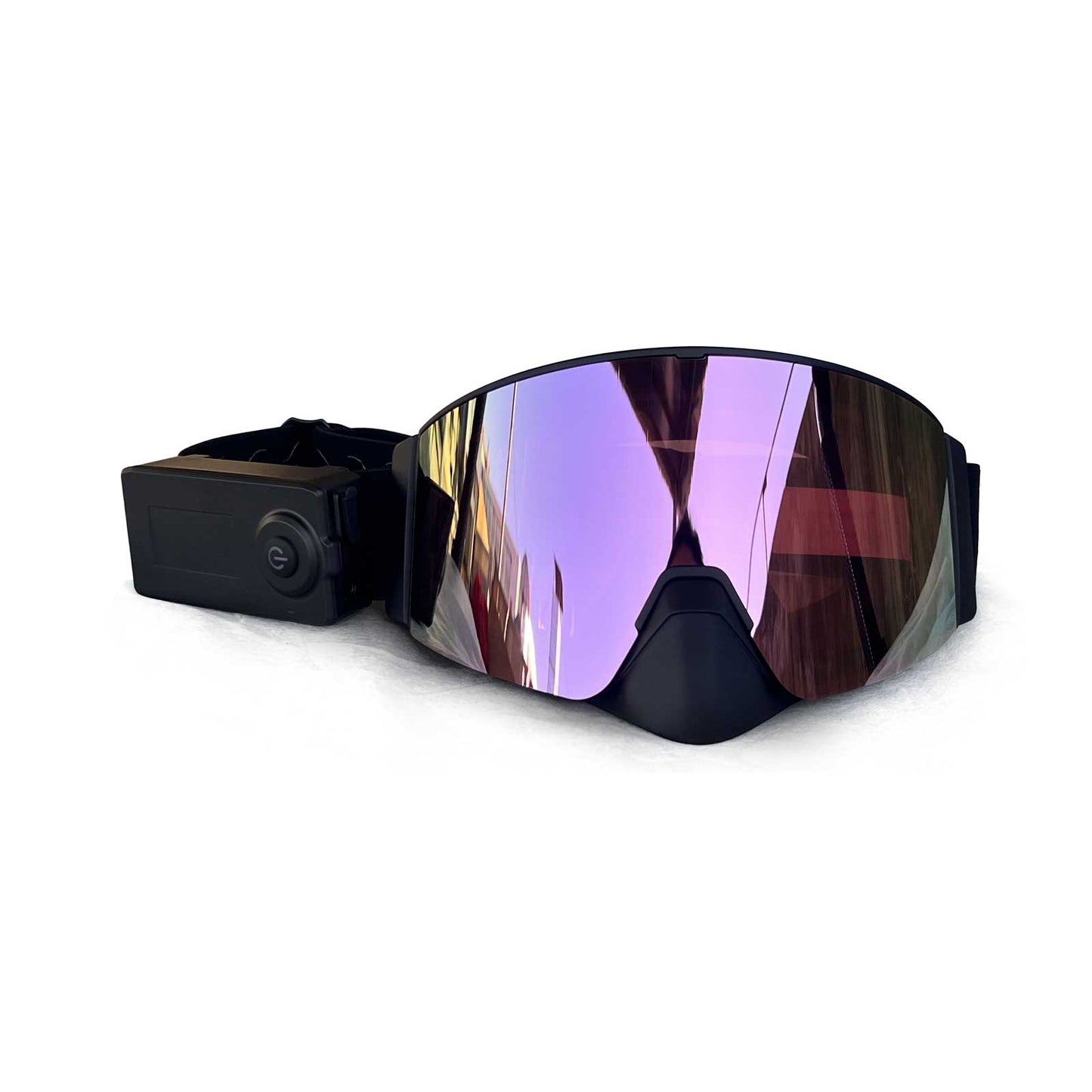 Wynthorix MistAway Heated Goggles Pink- CherryPink (MAHG2119) featuring a pink lens with a full Revo cherry pink coating. VLT  is 35%. 