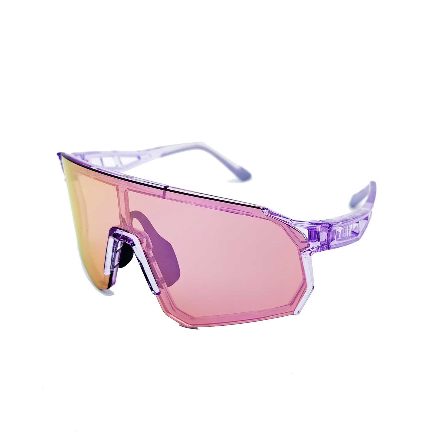 Wynthorix pickleball safety glasses with interchangeable lenses let you switch to full revo cherry pink lenses, transforming from standard to pro player style effortlessly.