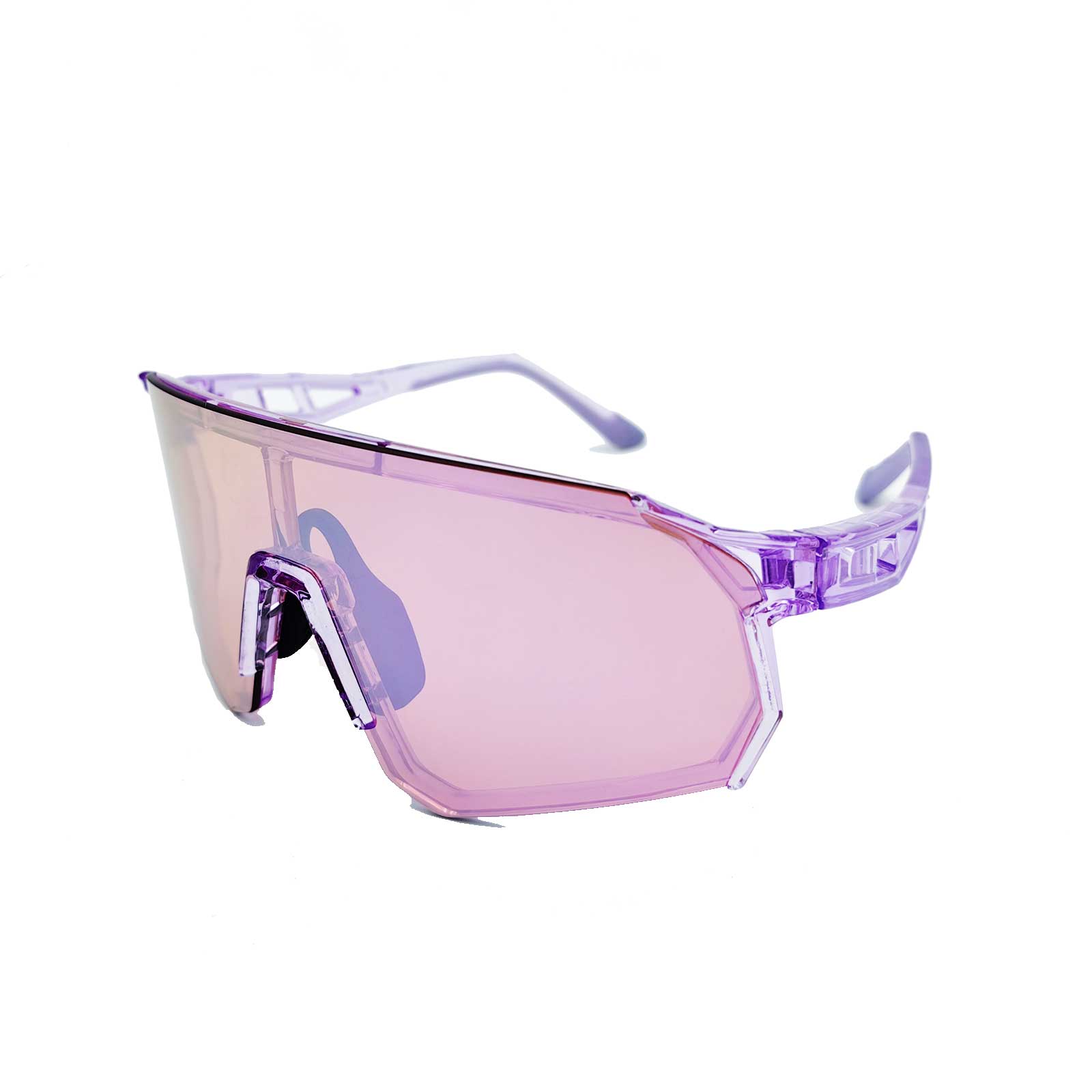 Switch effortlessly between standard and pro player styles with Wynthorix pickleball safety glasses, featuring interchangeable lenses including full revo crystal pink.