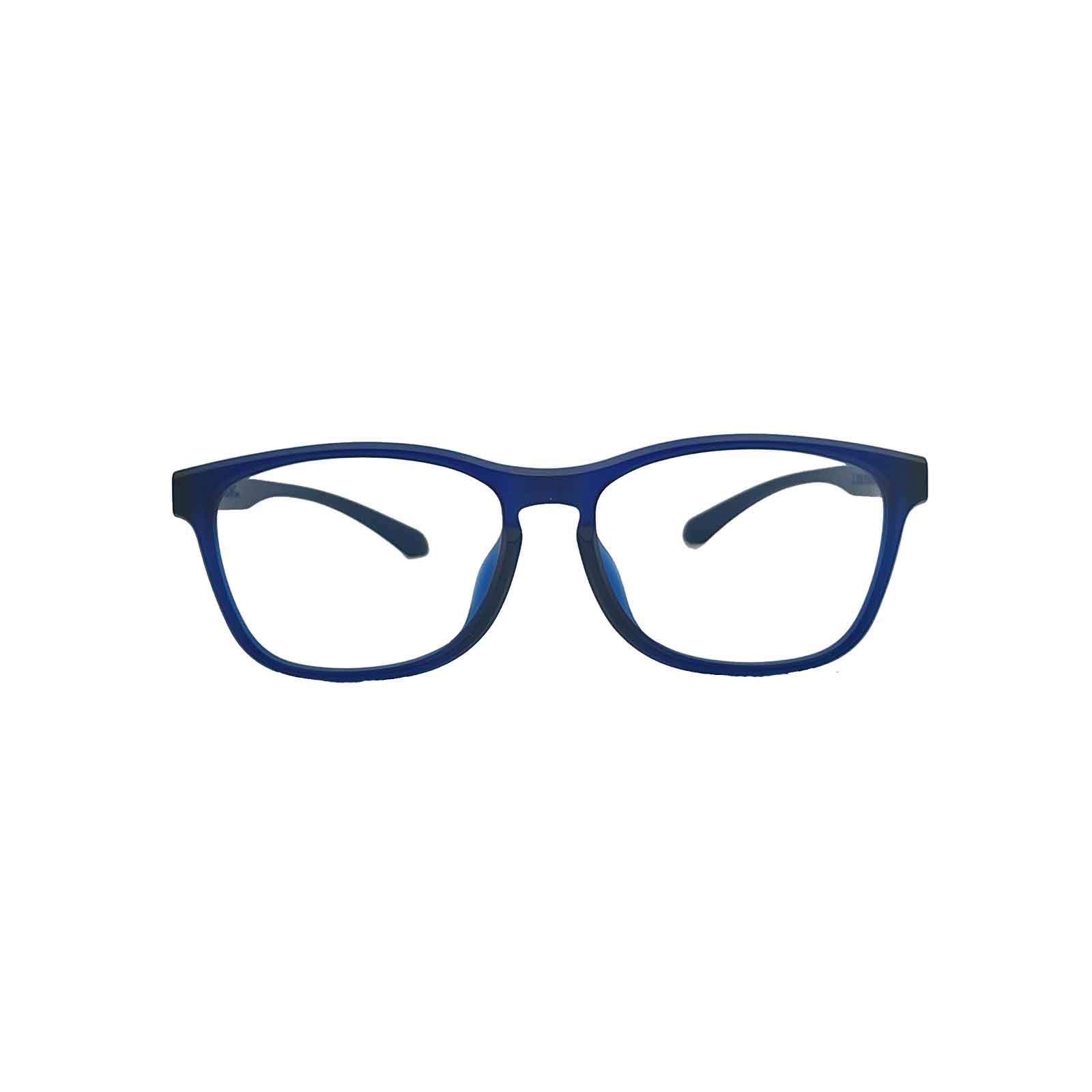 Showcase the front of Wynthorix E Rx athletic prescription eyewear with deep blue universal temples. Shop now and free shipping.