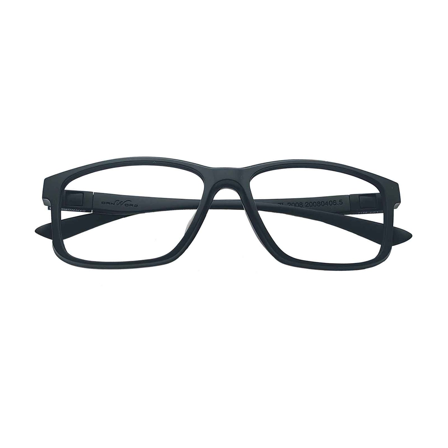 From the front, Wynthorix ERX athletic prescription eyewear in black & yellow features a sleek, sophisticated design, perfect for work, business, and study.