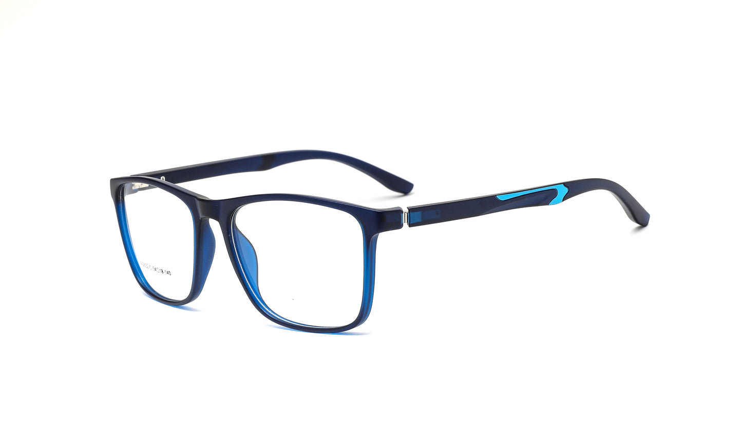 Eyeglasses best features a stylish blue combo with 3D-designed temples accented by ocean blue, making it a fashionable choice for optical, sports, and blue light protection.