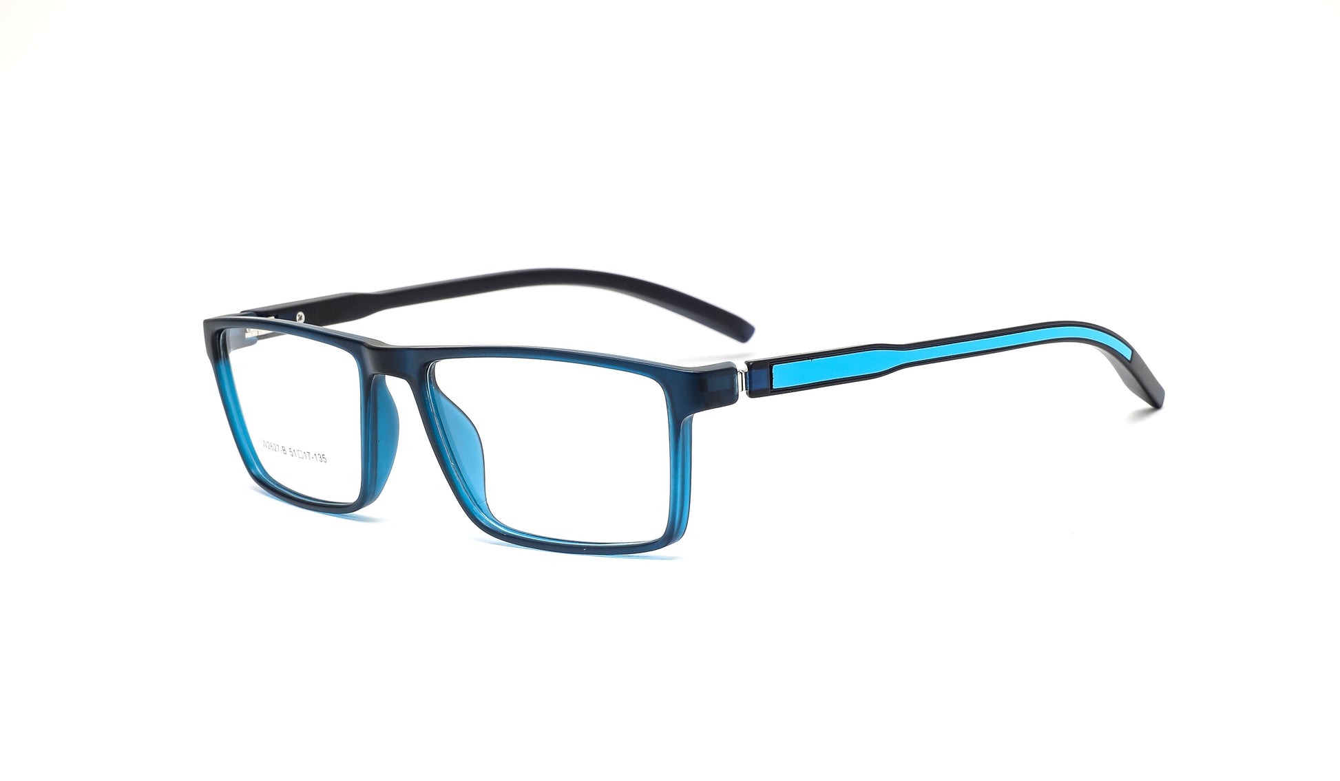 Best eyeglasses for women in stunning blue—this color choice highlights shades of blue from every angle, offering a unique and vibrant look.