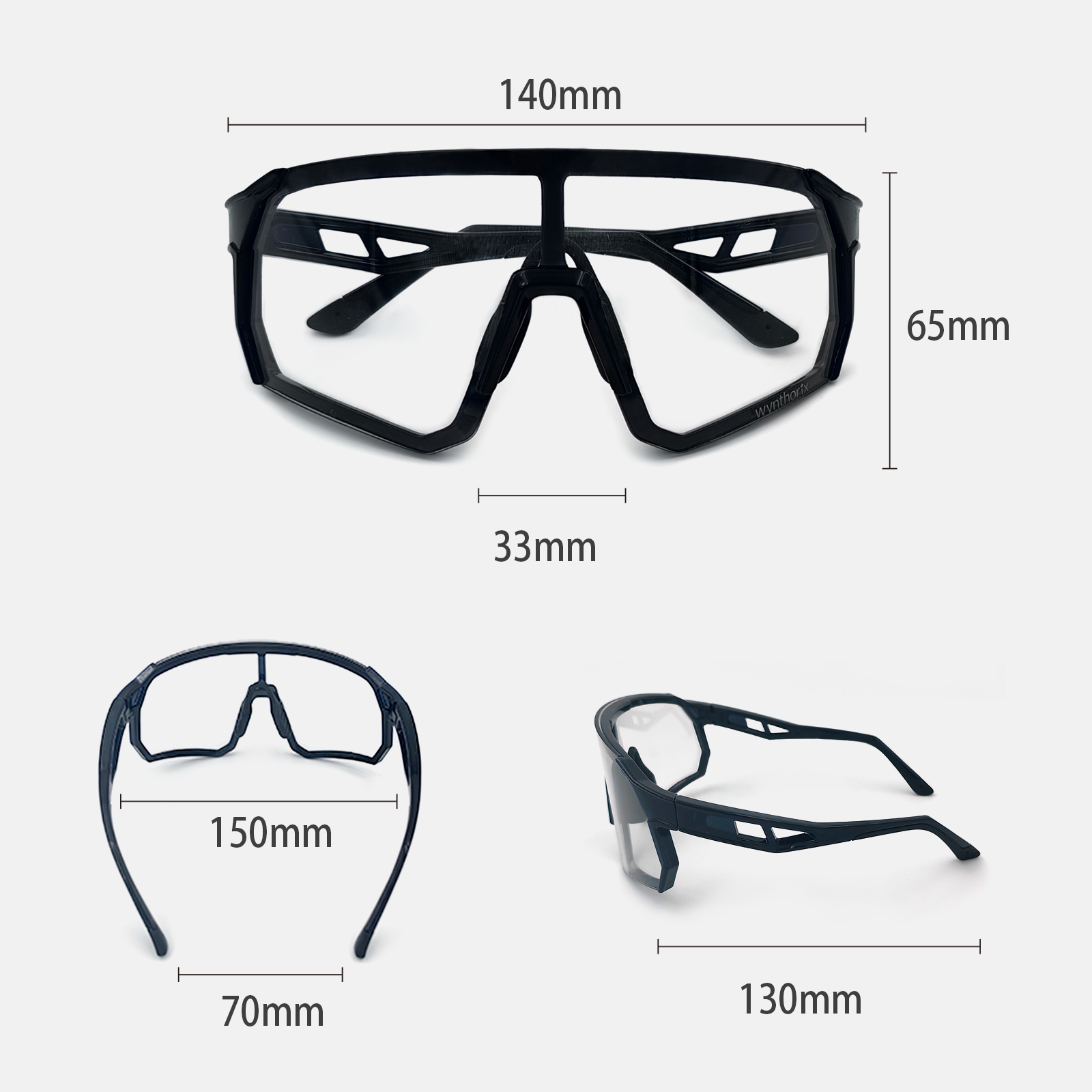 Wynthorix veilglam squash goggles are perfect for indoor and outdoor, the lenses transition from clear to dark depending on the lighting conditions.