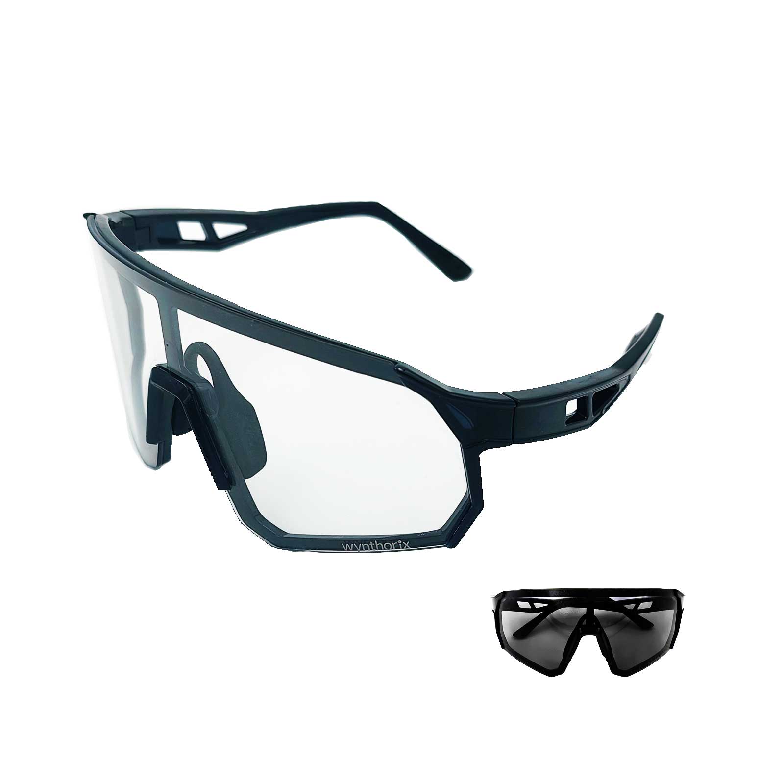 Wynthorix veilglam picklball glasses for men, are photochromic lens clear to dark.