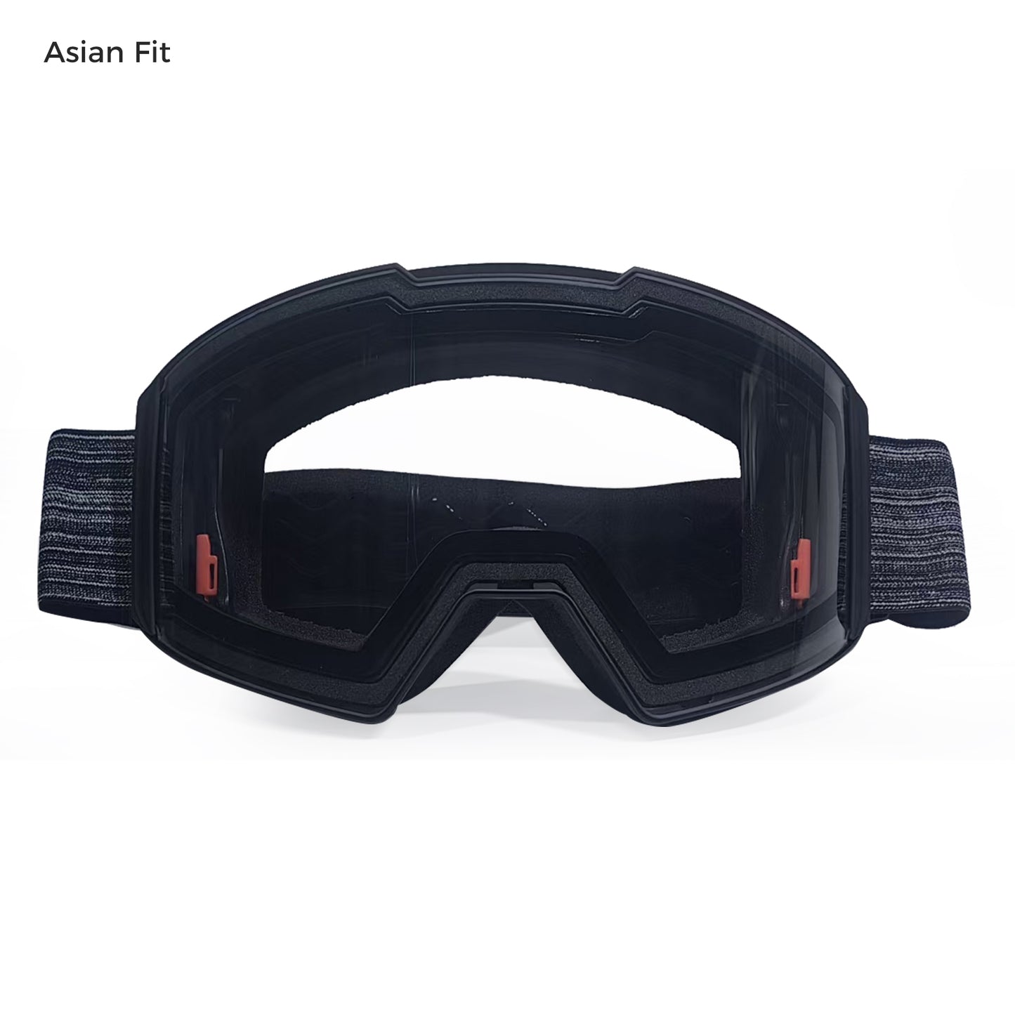 ClearPush magnetic ski goggles with clear lens