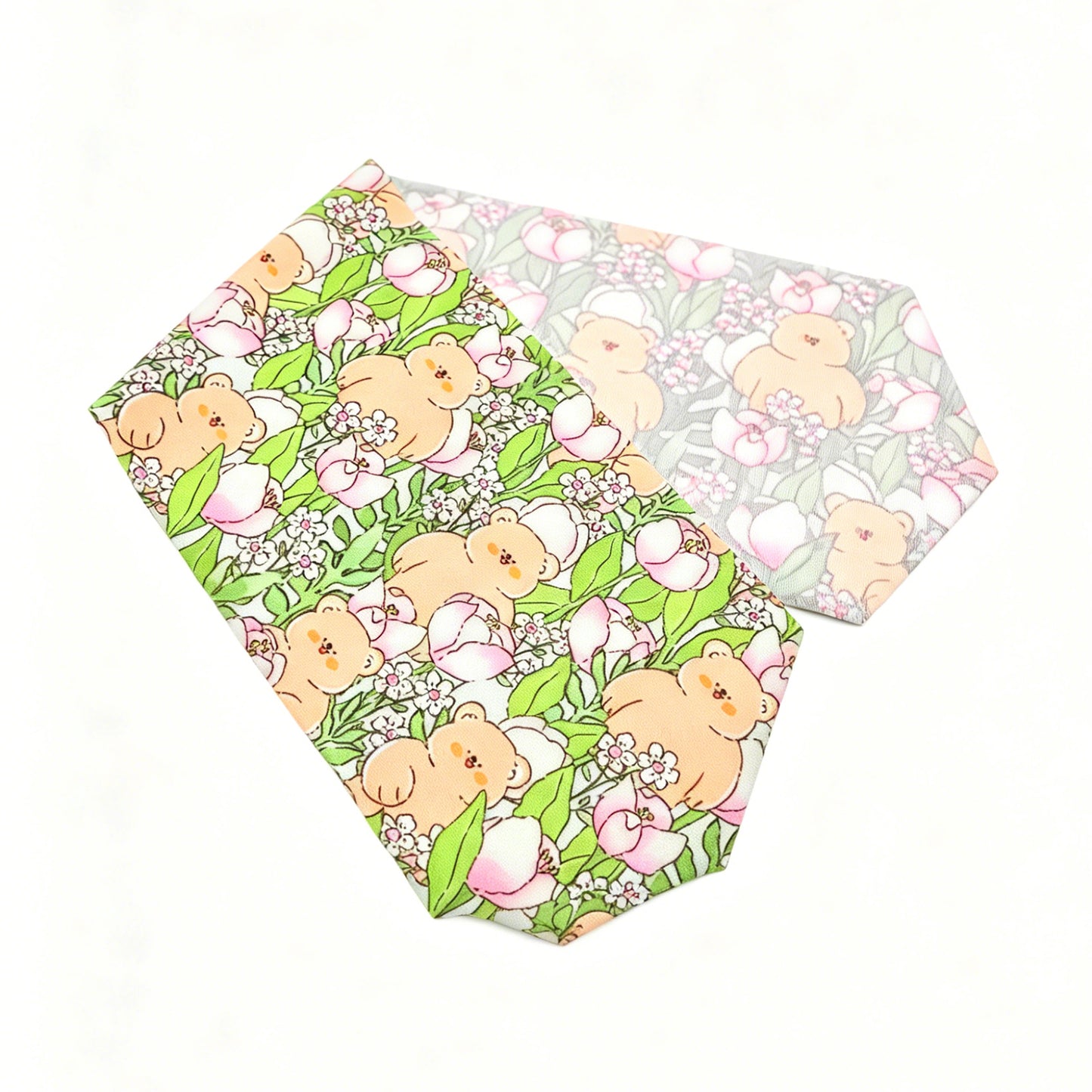 Floral teddy fabric swim goggle strap design for kids with soft hair-friendly material
