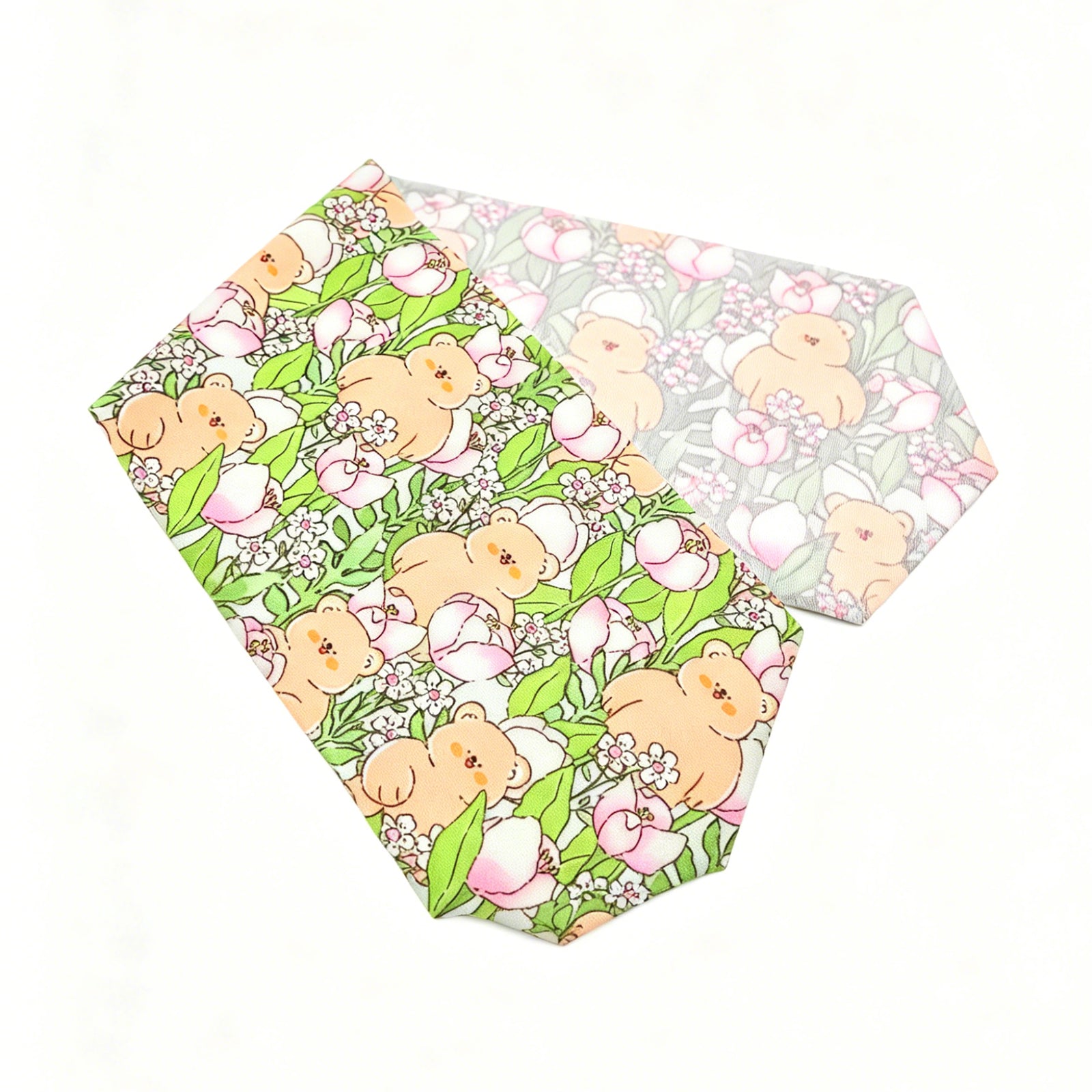 Floral teddy fabric swim goggle strap design for kids with soft hair-friendly material