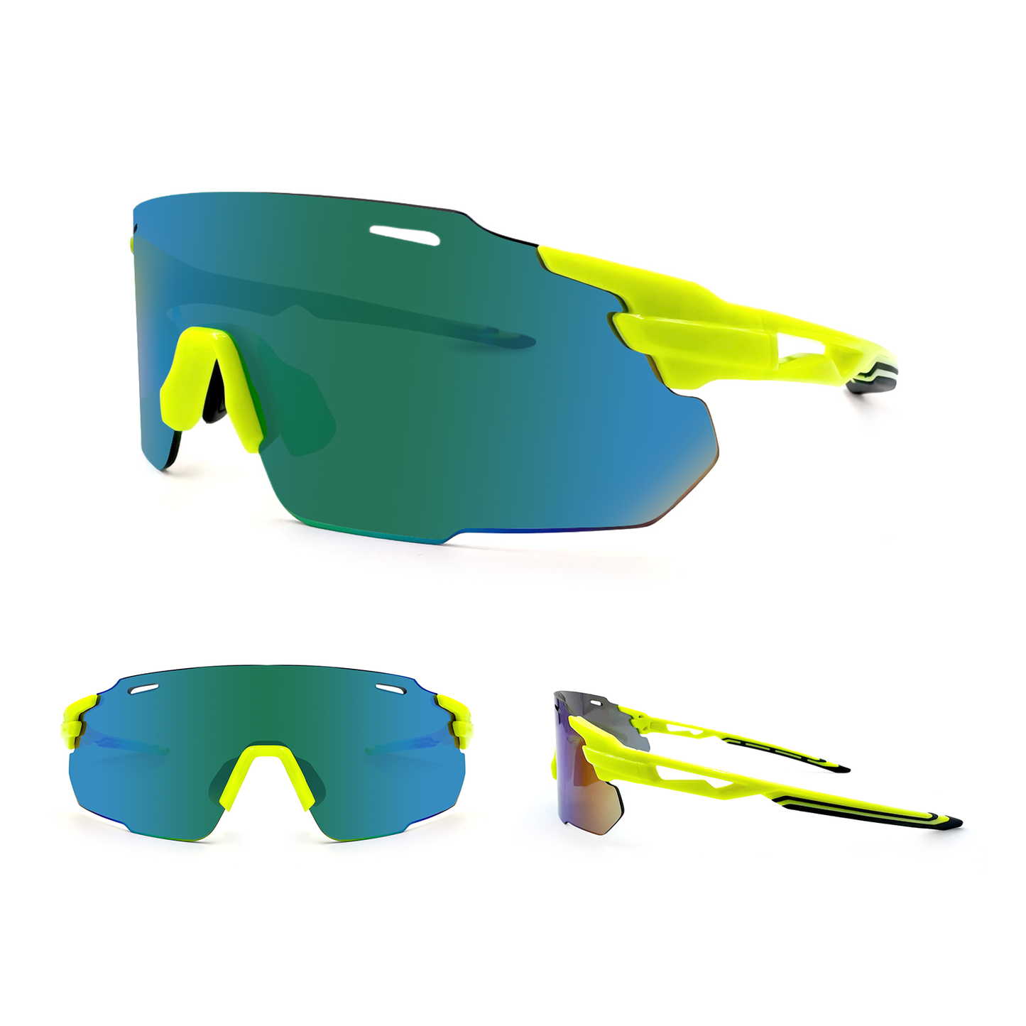 Yeetuor 268 Sport Sunglasses – Lightweight Frameless Shield Lens | UV400 & Anti-Slip Fit