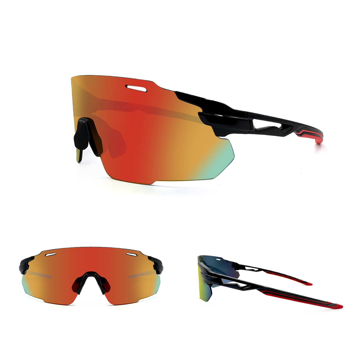 Yeetuor 268 Sport Sunglasses – Lightweight Frameless Shield Lens | UV400 & Anti-Slip Fit
