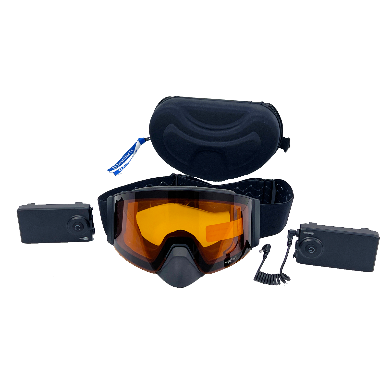 heated goggles snowmobile Wynthorix MistAway Heated Goggles H22 Orange