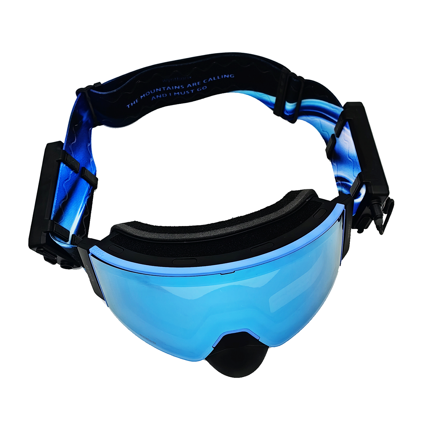 Aurora heated goggles feature a double-sided digital print headband that resists fading and deformation. Adorned with a romantic aurora design, they stand out among snow goggles.