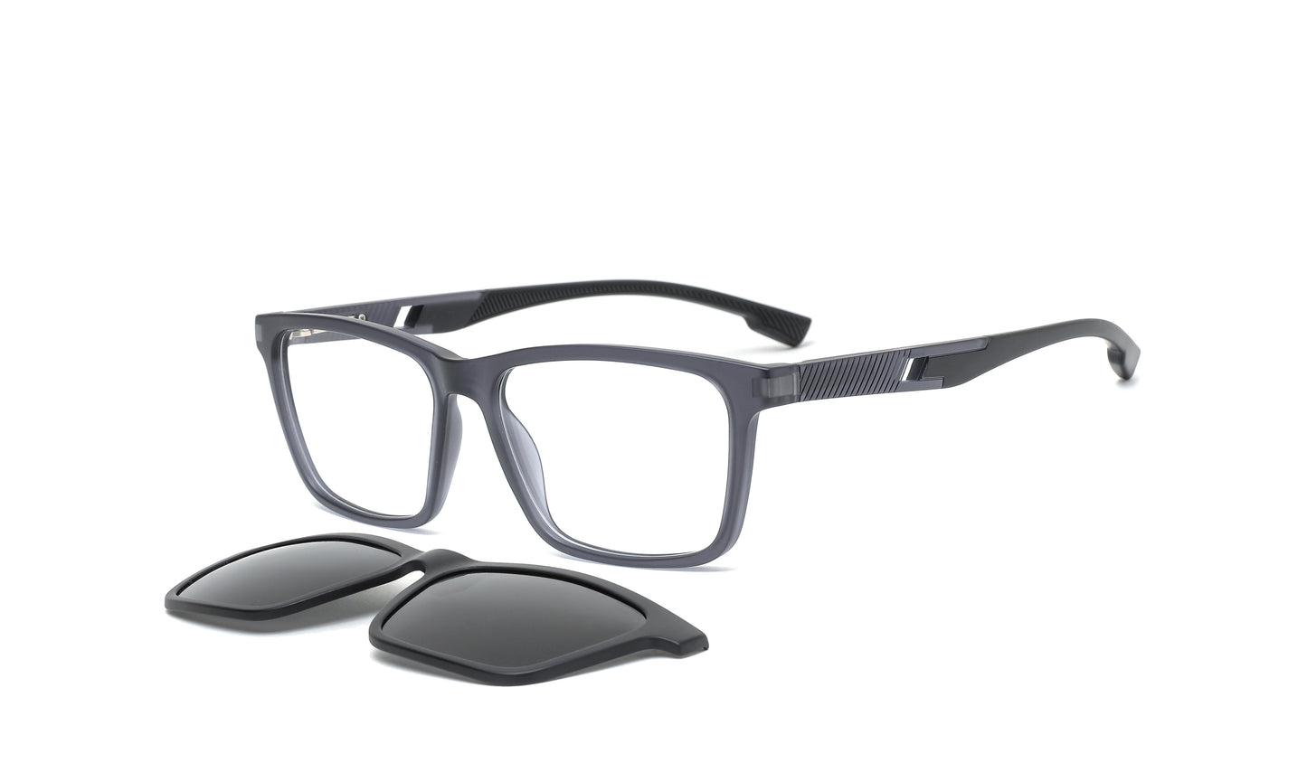 Magnetic prescription glasses offer seamless transitions from everyday use to stylish sun protection with ease and comfort.