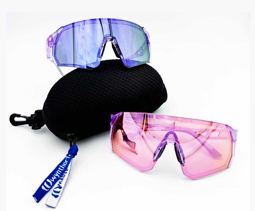 Introducing Wynthorix VeilGlam Pickleball Safety Glasses: Patented, ANSI Z87.1 impact-resistant, UV400, photochromic lenses, adjustable nose pads, fog-resistant, shatterproof, anti-glare.