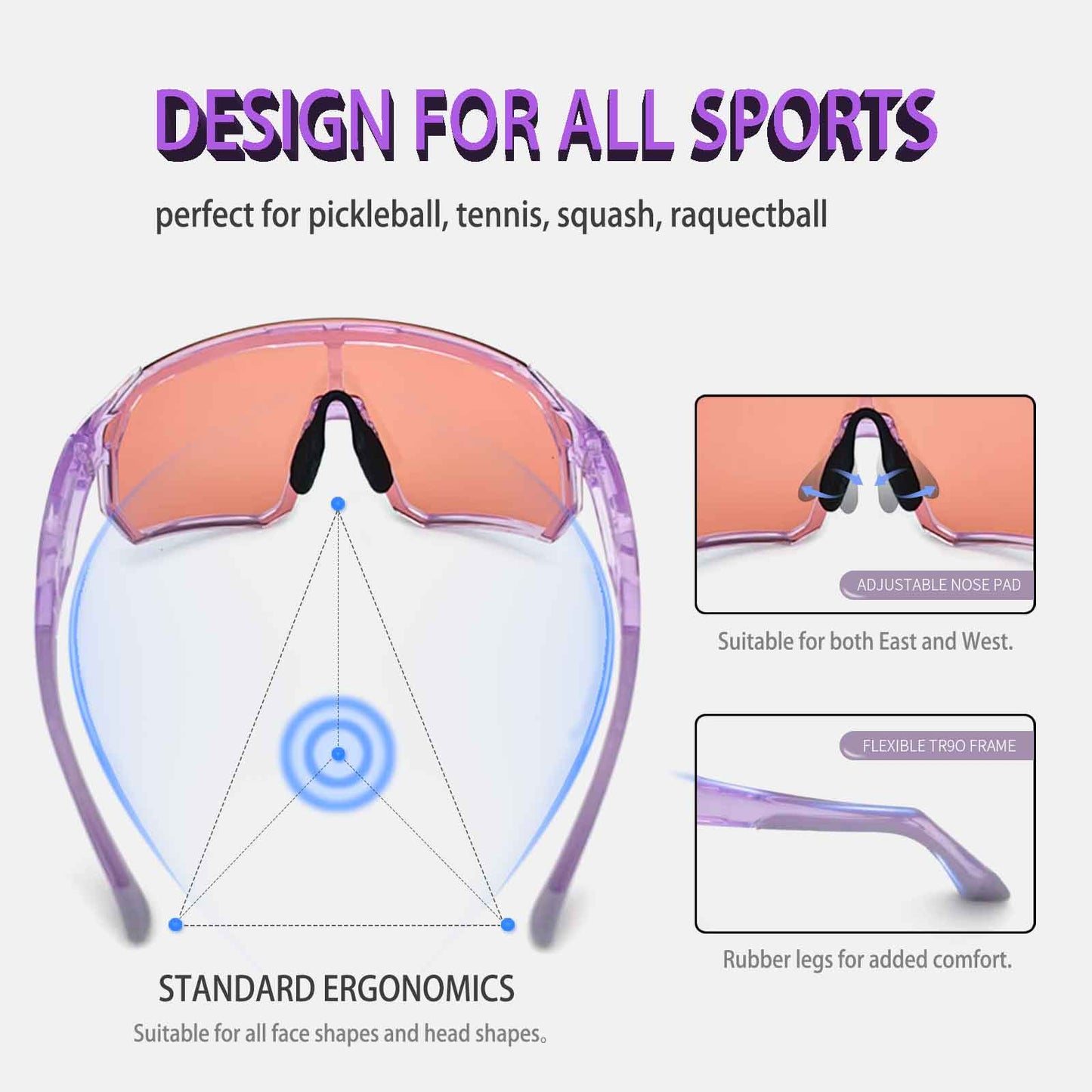 Wynthorix veilglam pickleball eyewear for women, perfect for pro player.