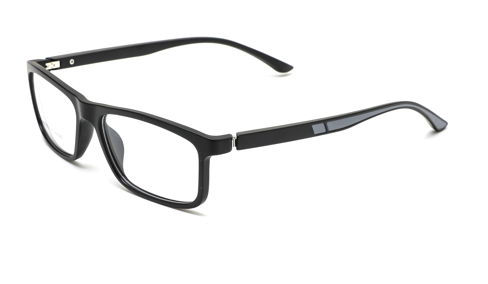 Prescription sports glasses with a black frame and gray accents—versatile style for both business and sports settings.