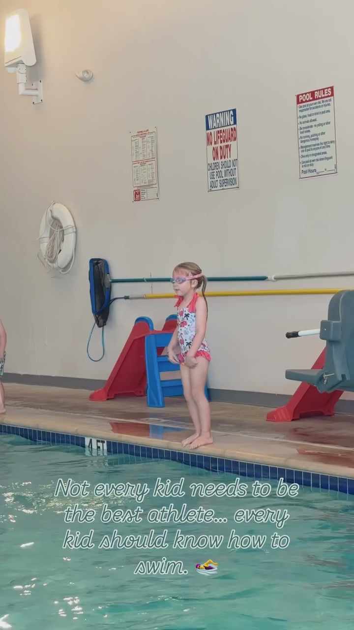 Load video: kids swimming with fabric strap swim goggles