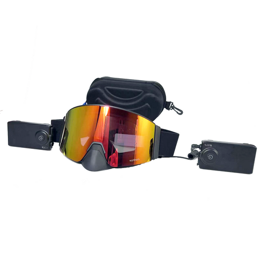 H22 snow machine goggles are back with last year’s top colors, including the popular pink lens with full red REVO coating—100% fog-free and stylish!