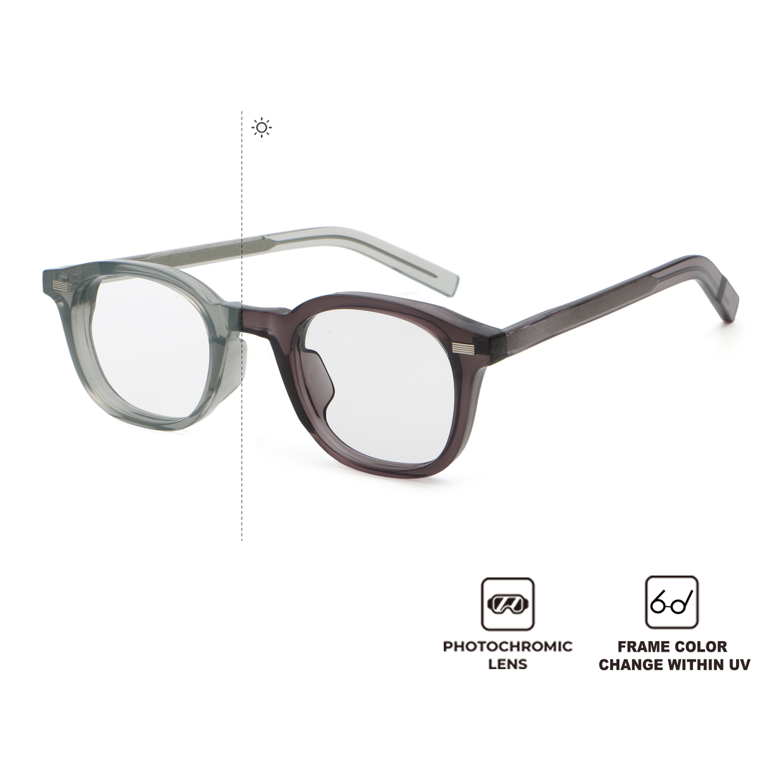 Blue Light Glasses for Woman Small Face | Wynthorix Sunmorph