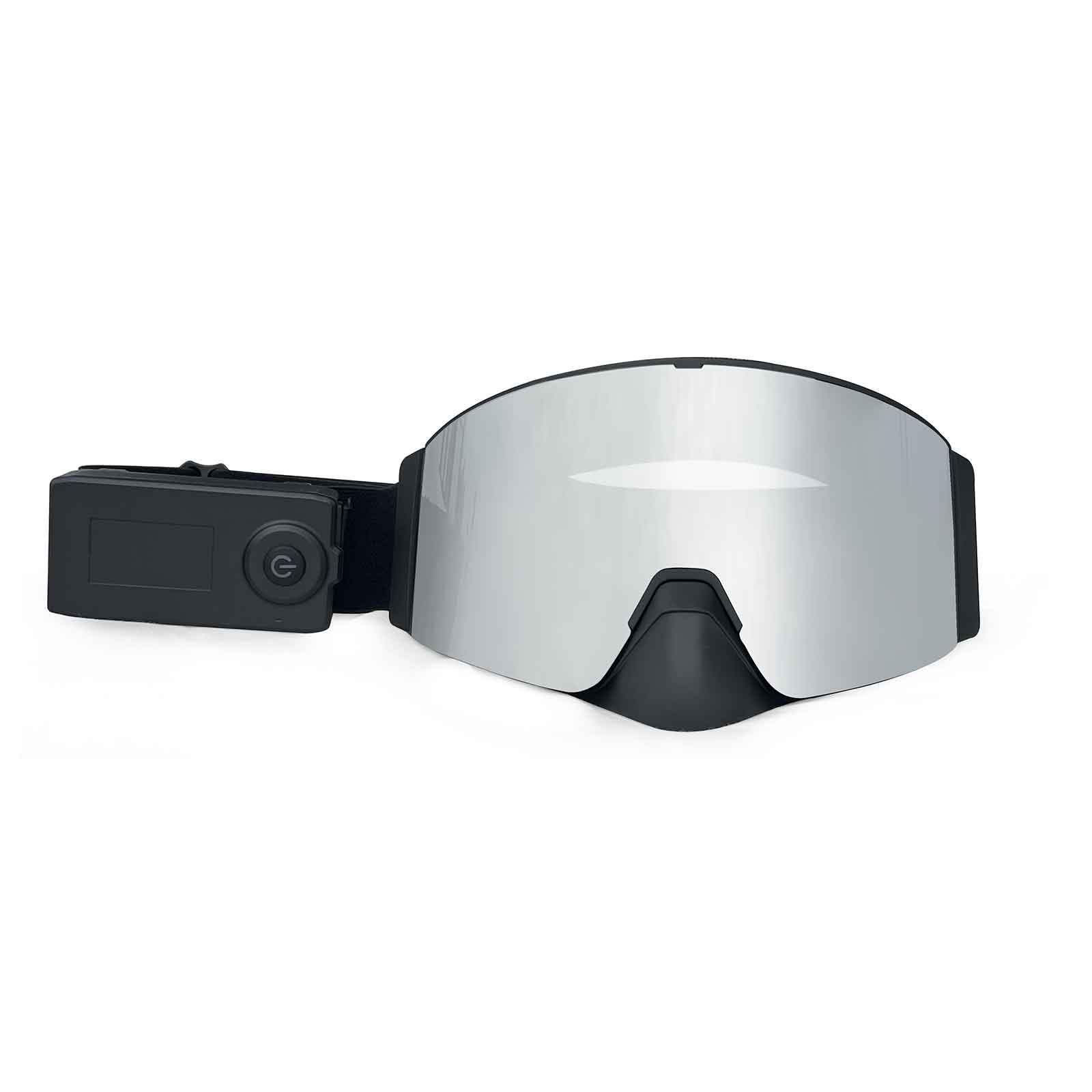 Wynthorix MistAway Heated Goggles Grey- Silver (MAHG2104) featuring a grey lens with a full silver mirrored  coating. VLT  is 8%. 