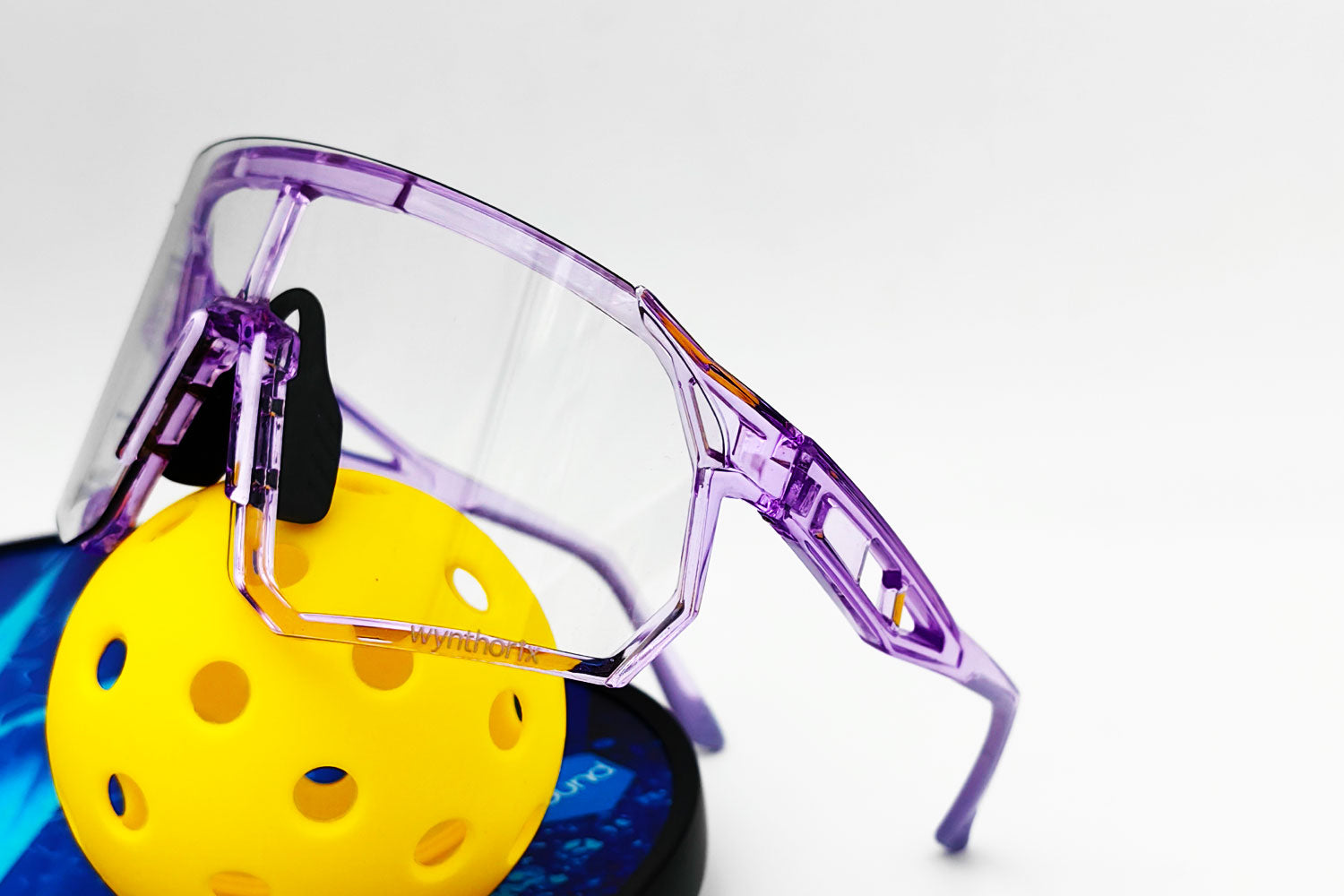 Wynthorix pickleball safety glasses: Play safe and clear with ANSI Z87.1 rated, UV-protected lenses. Adjustable fit for all-day comfort.