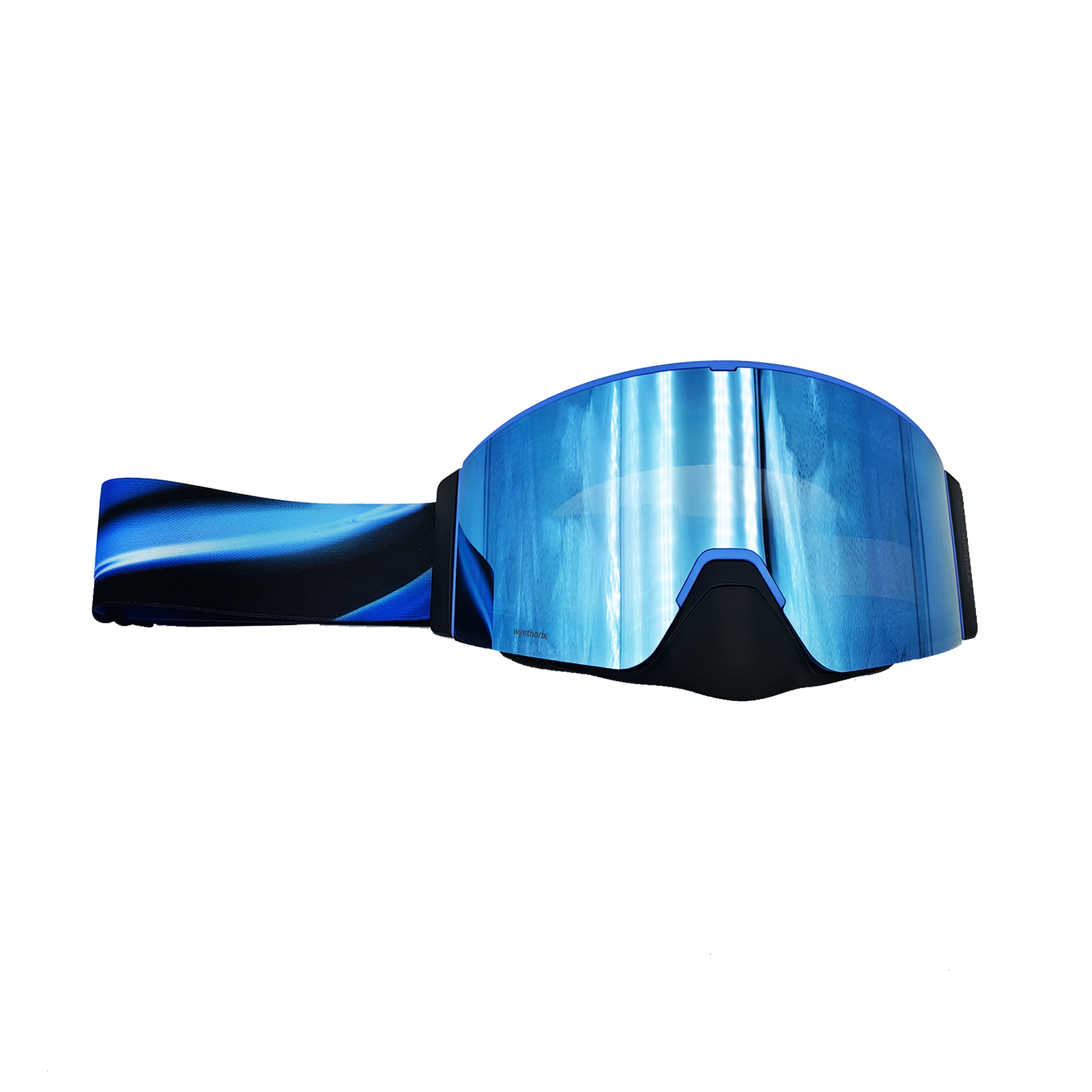 Limited edition Aurora heated goggles with 6 blue lens options, each color limited to 100 pairs. Choose from 2 lens tints per weather type, perfect for any snowy conditions.