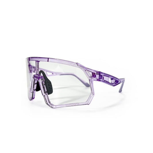 Discover Wynthorix VeilGlam safety glasses with a transparent lens and stunning purple crystal frame—perfect for style and protection on the court!